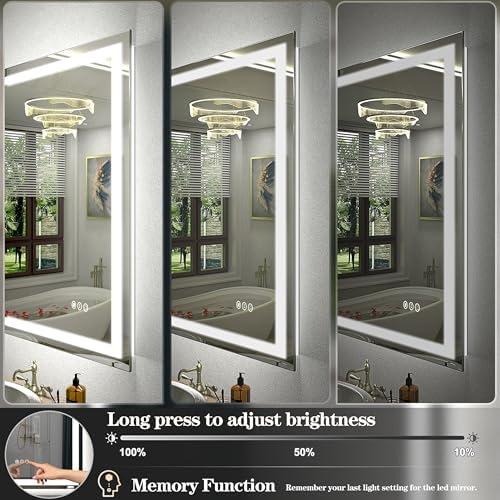 28x36 LED Lighted Bathroom Mirrorwith Lights - Image 3