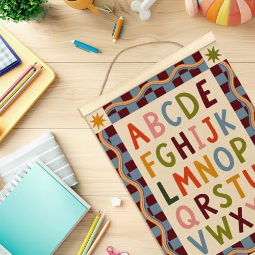 madalo Educational ABC Alphabet Wall Art Poster Hanger Frame 12x16 - Image 7