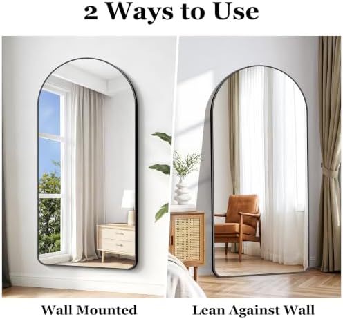 Arched Bathroom Mirror, Wall Mounted Mirror, Living Room, Vertically Hanging - Image 4