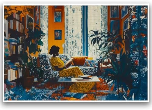 Black Woman Art African American Women Black Girl Wall Art 16X24IN Unframed by Unknown