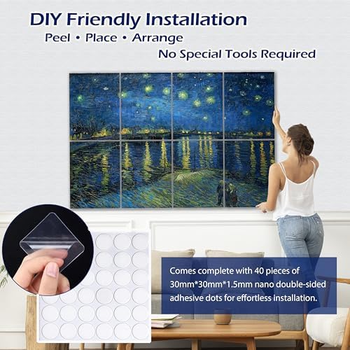 PINWELIFE® Masterpiece Acoustic Art Panels, Decorative Acoustic Wall Art - Image 3