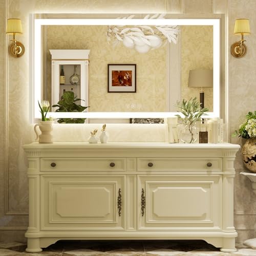 XRAMFY 55''X30'' LED Bathroom Mirror, Wall Mirror - Image 2