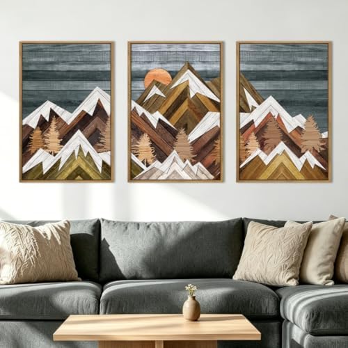 BINCUE Extra Large Mountain Wall Art Decor large Artwork Mountain Wall Decor by BINCUE