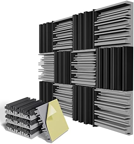 24 Pack Self-Adhesive Sound Proof Foam Panels by LIGHTDESIRE