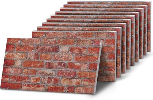 K&B Panels 3D Wall Panels, Rustic Brick Effect Styrofoam Wall Panelling Kit by Unknown