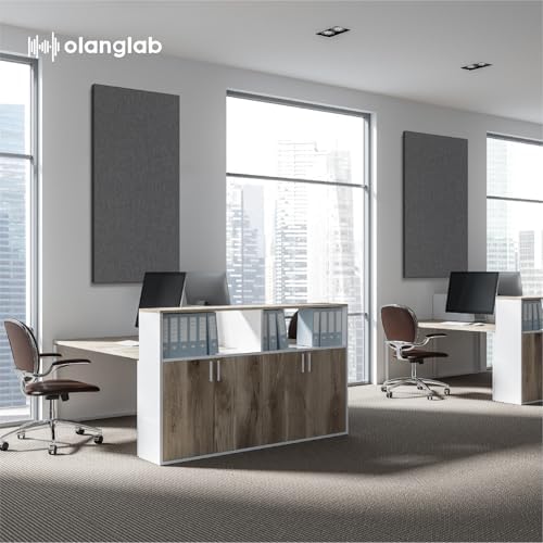 Olanglab Acoustic Panels 2 Pack, Fabric Wrapped Sound Proof Foam Panels - Image 4