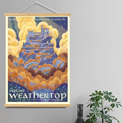 Middle Earth Landscape Wall Art Prints Canvas PaintingFantasy Posters, Wall - Image 2