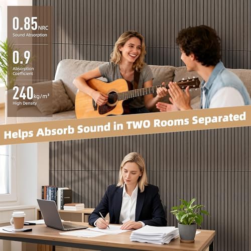 TO-TH Acoustic Wall Panels Decorative Sound Absorbing Panel 10 Pack - Image 4
