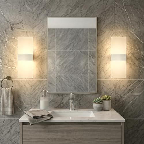 12W Modern LED Wall Sconces 4-Pack, 3000K Warm Light - Image 6