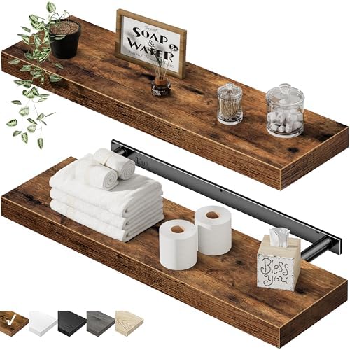 QEEIG Bathroom Long Floating Shelves by QEEIG