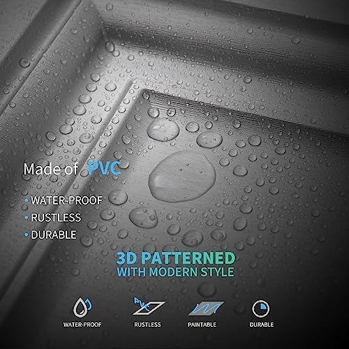 Art3d Paintable 3D Ceiling Tiles, 2 x 2 ft, Argent Silver - Image 5