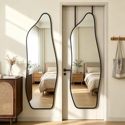 48"x16" Full Length Door Mirror, Dolphin Hanging Mirror by JAWGLOW
