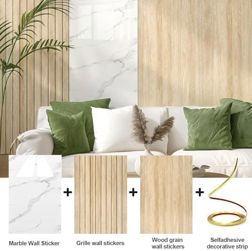 Chejiaye Peel and Stick 3D Wall Panel -23.6"x118"Soundproof Self-Adhesive Wall - Image 2