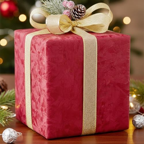 ReWallpaper Red Wallpaper Peel and Stick Textured Dark Red Velvet Wall Paper - Image 2