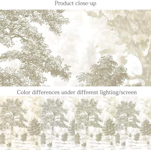 Zeeko Vintage Forest Wall Murals Peel and Stick 148" W x 98" H - Image 5