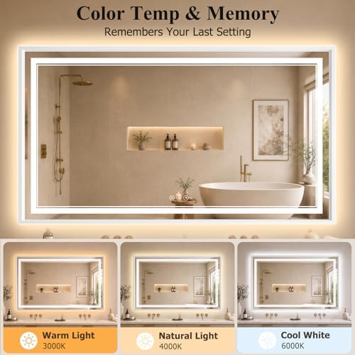 36"x60" LED Bathroom Mirror - Image 6