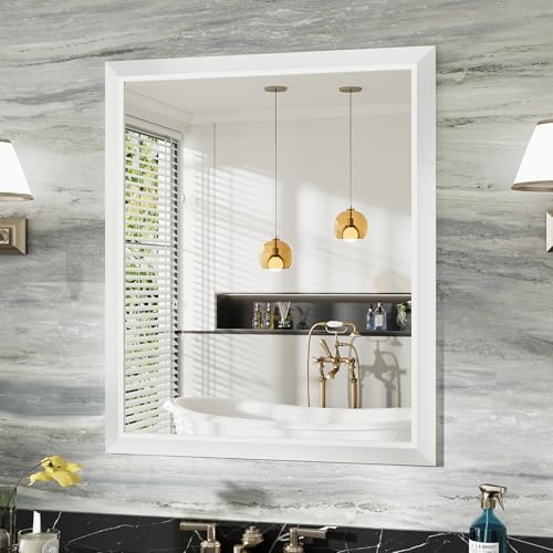 Briivue Bathroom Wall Mirror, 36x30 Inch by Briivuemodernmirrors