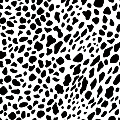 Vinjiasin Black and White Dalmatian Peel and Stick Wallpaper – Modern Spot by Vinjiasin