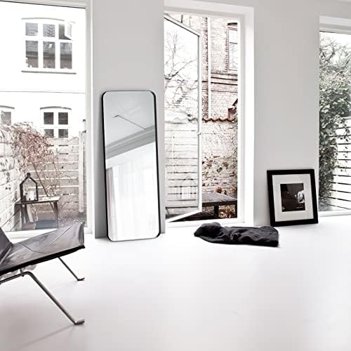 Rectangle Full Length Mirror 20"x55" Long Black Wall Mirror - Image 6