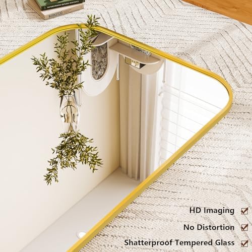 Oversized Full Length Mirror 81"x41" Arched Floor Standing Mirror - Image 4