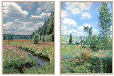 Landscape Wall Art Set of 2 Modern Farmhouse Poster 16x24 Inch Unframed by Unknown