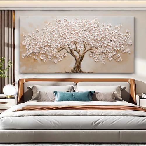 Large Flower Tree Wall Art Decor 35"x70" Large Wall Art - Image 4
