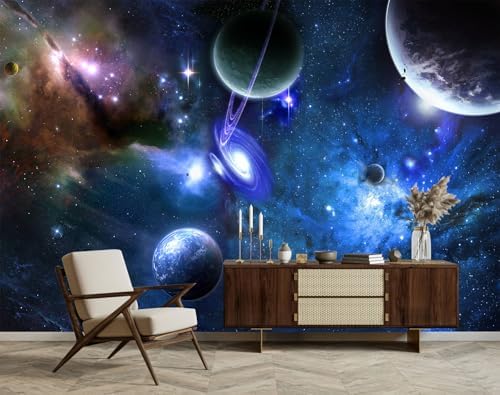 Galaxy Planet Wallpaper Mural Peel and Stick - Image 3