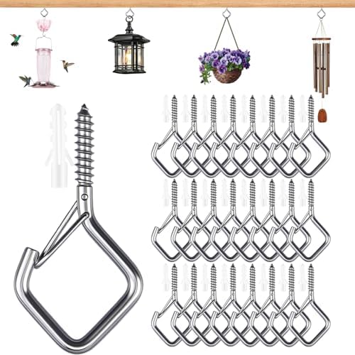 25 PCS 304 Stainless Steel Eye Screw Hooks by Unknown