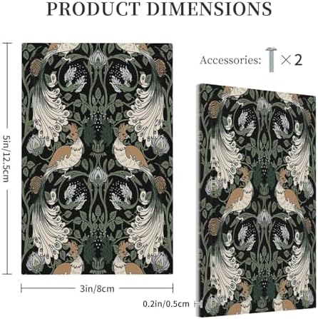 Light Switch Cover Plate William Morris Vintage Floral Plants And Birds 1 Gang - Image 5
