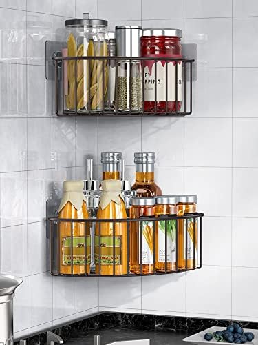 SMARTAKE 2-Pack Corner Shower Caddy Deep Basket, SUS304 Stainless Steel - Image 6