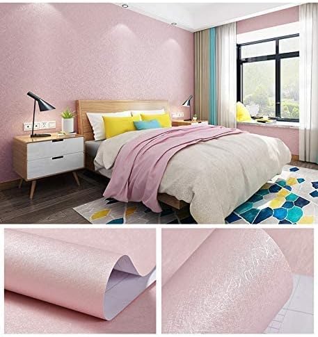 Cohoo Home Pink Wallpaper Peel and Stick Contact Paper Pink Silk 15.7”×118” - Image 2