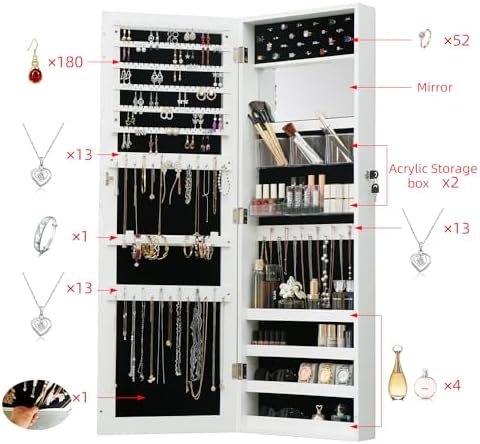 Full Length Mirror Jewelry Cabinet - Image 4