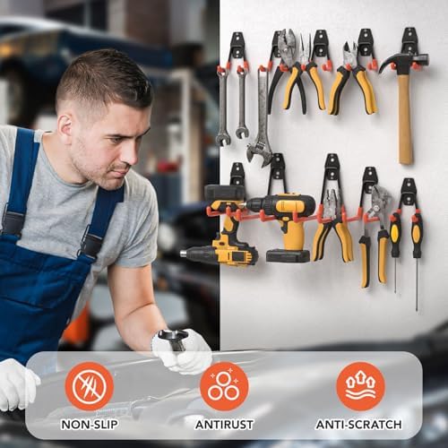 Garage Hooks, Anti-Slip Heavy Duty Wall Mount Hooks - Image 3