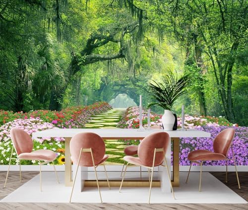 Toolhom Sunny Flowers and Forest Wallpaper by Toolhom