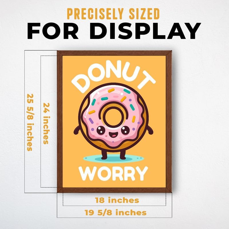 InkFlow Posters Donut Worry Canvas Poster - Image 3