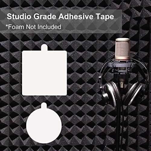 360Pcs Double Sided Tape for Acoustic Foam Panels, Removable Mounting Tape Wall - Image 3