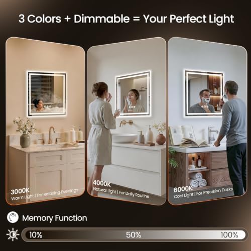 30"x30" LED Bathroom Mirror - Image 3