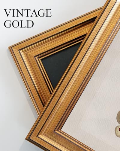 VIYYIEA Vintage Gold Framed Butterfly Wall Art, 16L x 12 Inch - Image 3