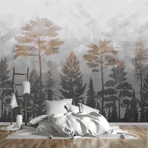 Abstract Forest Wallpaper Peel-and-Stick 58"x80" - Image 3