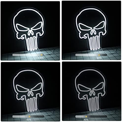 Skull Punisher Neon Signs for Wall Decor Punisher Logo Neon Lights for Bedroom - Image 6