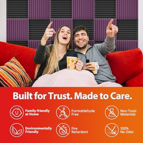 24 Pack Acoustic Panels – Sound Proof Foam Panels - Image 5