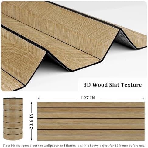 3D Wood Slat Wall Panel Self Adhesive Acoustic Slat Wall Paneling - Image 6