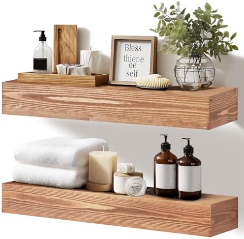 Floating Shelves, 17 x 7 Inch Fireplace Mantel by YLYHSST