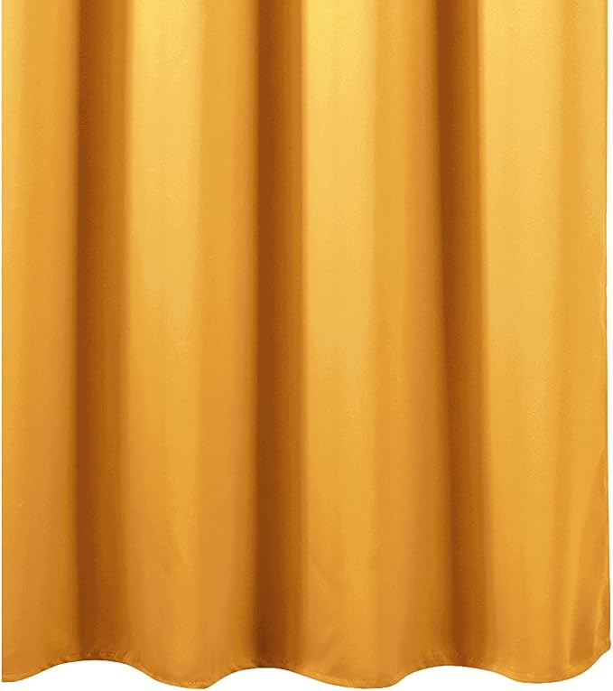 LEMOMO Blackout Curtains 66 x 95 inch/Yellow Curtains Set of 2 Panels/Thermal - Image 9