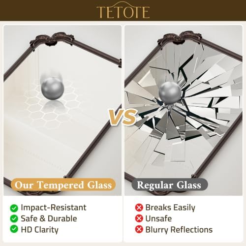 TETOTE Antique Bronze Rectangle Mirror - Image 4