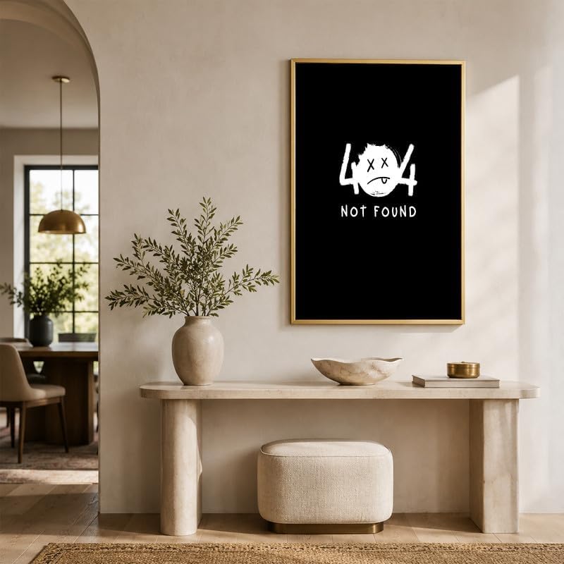InkFlow Posters Not Found Canvas Poster - Image 5