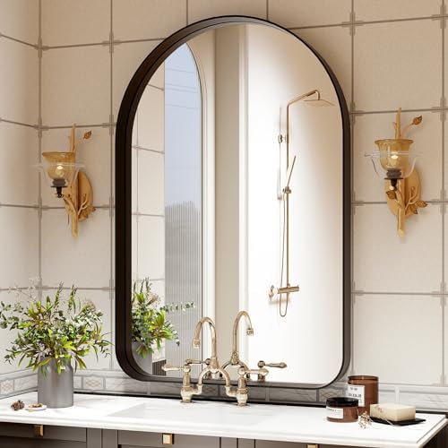 XRAMFY Arched Bathroom Mirror, Modern Bathroom Mirrors - Image 2