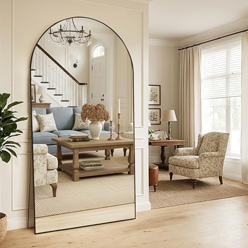 MISSDAY Large Arched Full Length Mirror, Floor Mirror Long Free Standing - Image 3