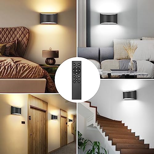 TRLIFE Modern LED Wall Sconces, Remote Control Dimmable and Adjustable Color - Image 6