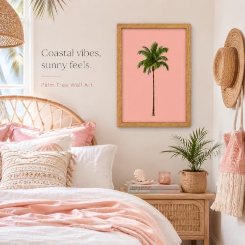 Framed Palm Tree Canvas Wall Art - Image 2